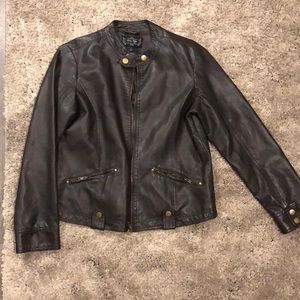 Outer Edge faux leather jacket